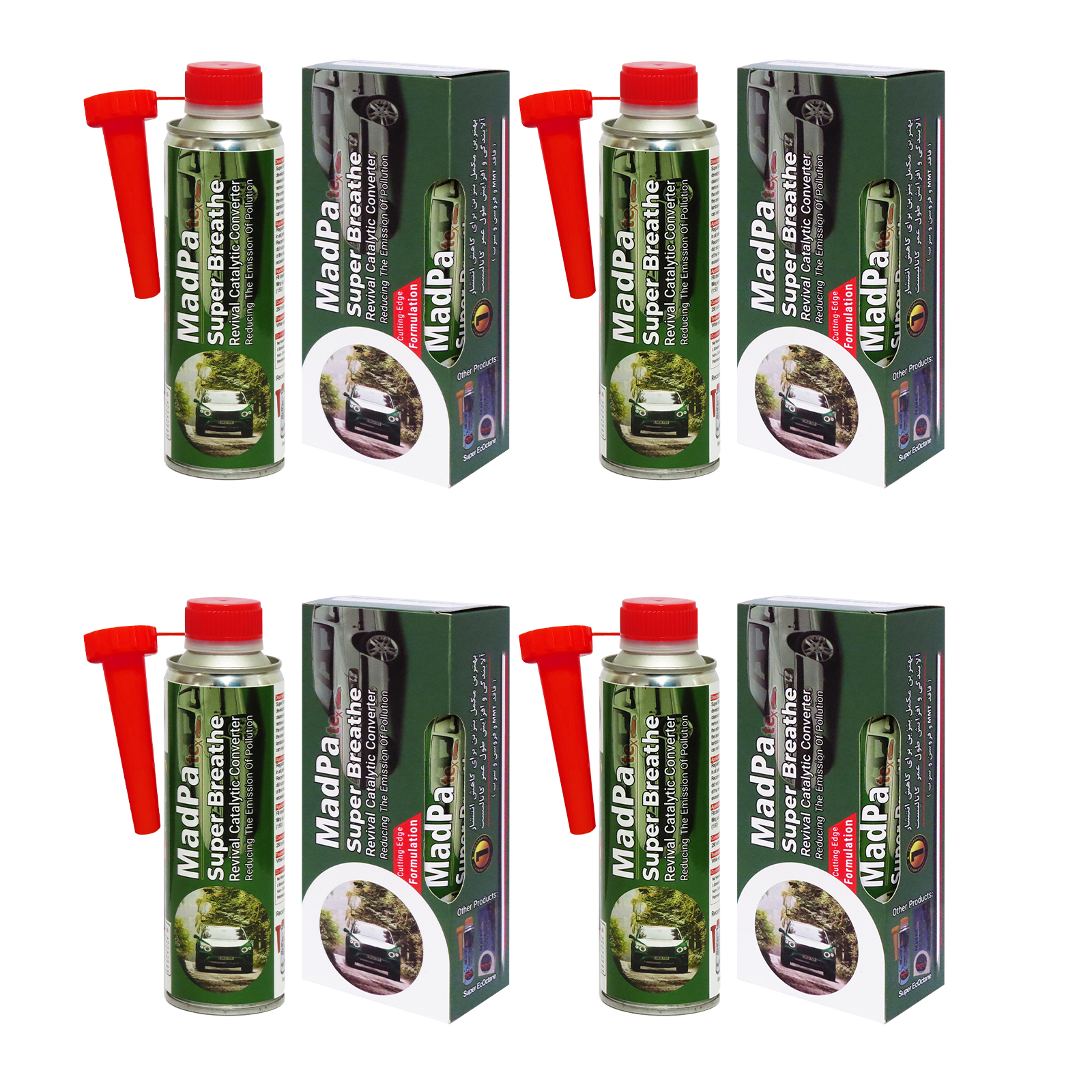 مکمل سوخت مدپاتکس مدل پتروبریز پرو حجم 280 میلی لیتر بسته 4 عددی (بدون MMT)